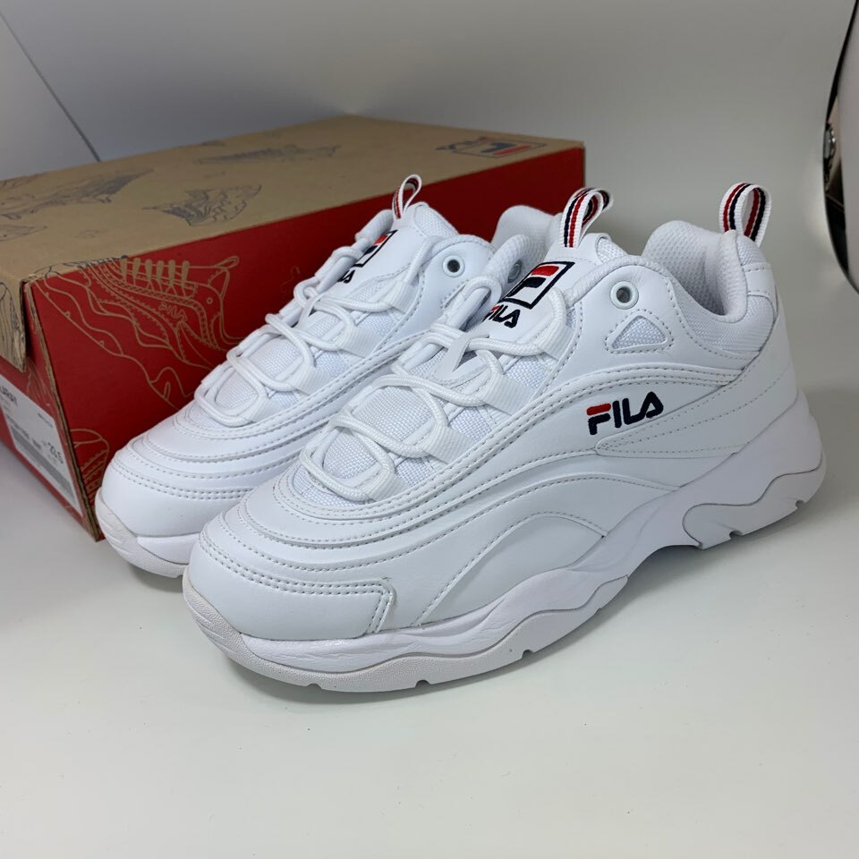 FILA RAY FS1SIA1160X-WWT Authentic White Unisex Womens Shoes Sneakers LifeStyle